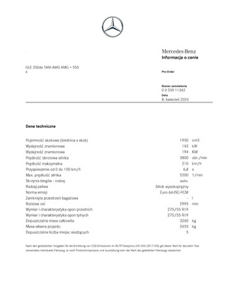 Mercedes-Benz GLE cena 265000 przebieg: 92000, rok produkcji 2020 z Warszawa małe 301
